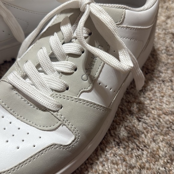 Calvin Klein White and Gray Sneakers - Picture 3 of 6